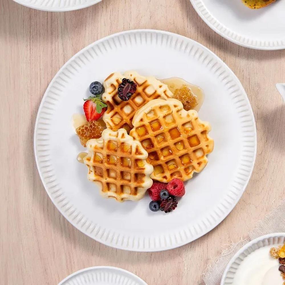 Conjunto de Pratos Rasos Porto Brasil Linhas New White 27,5cm - 6 Peças - 2