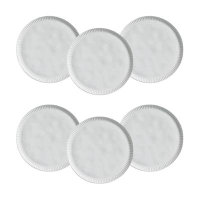 Conjunto de Pratos Rasos Porto Brasil Linhas New White 27,5cm - 6 Peças