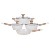 Conjunto de Panelas Mimo Style Studio Cook Marmol com Revestimento Antiaderente Cerâmico – 5 Peças - 2