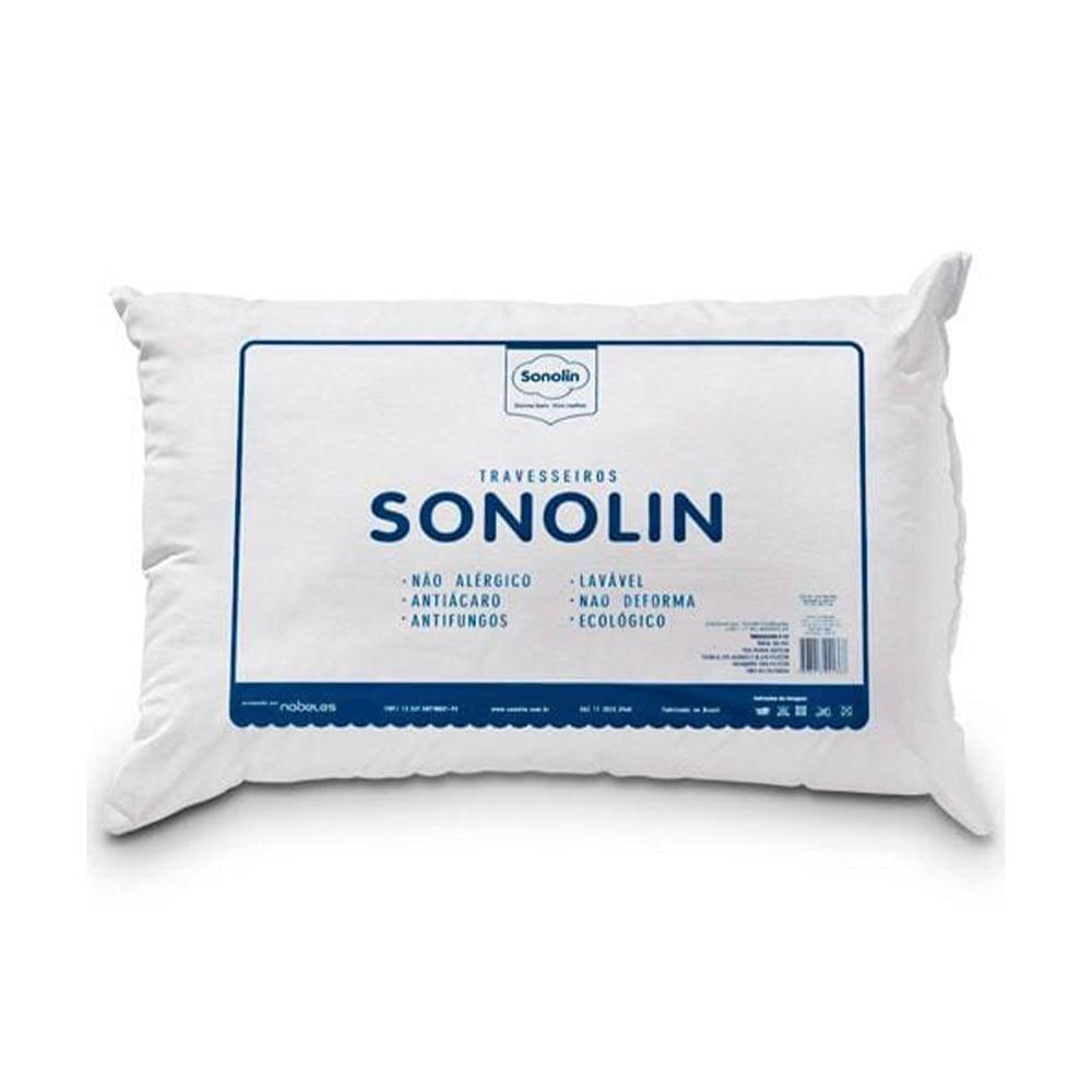 Travesseiro Sonolin Prime em Fibra Siliconada 180 Fios 50x70cm Branco – 4 Unidades - 2