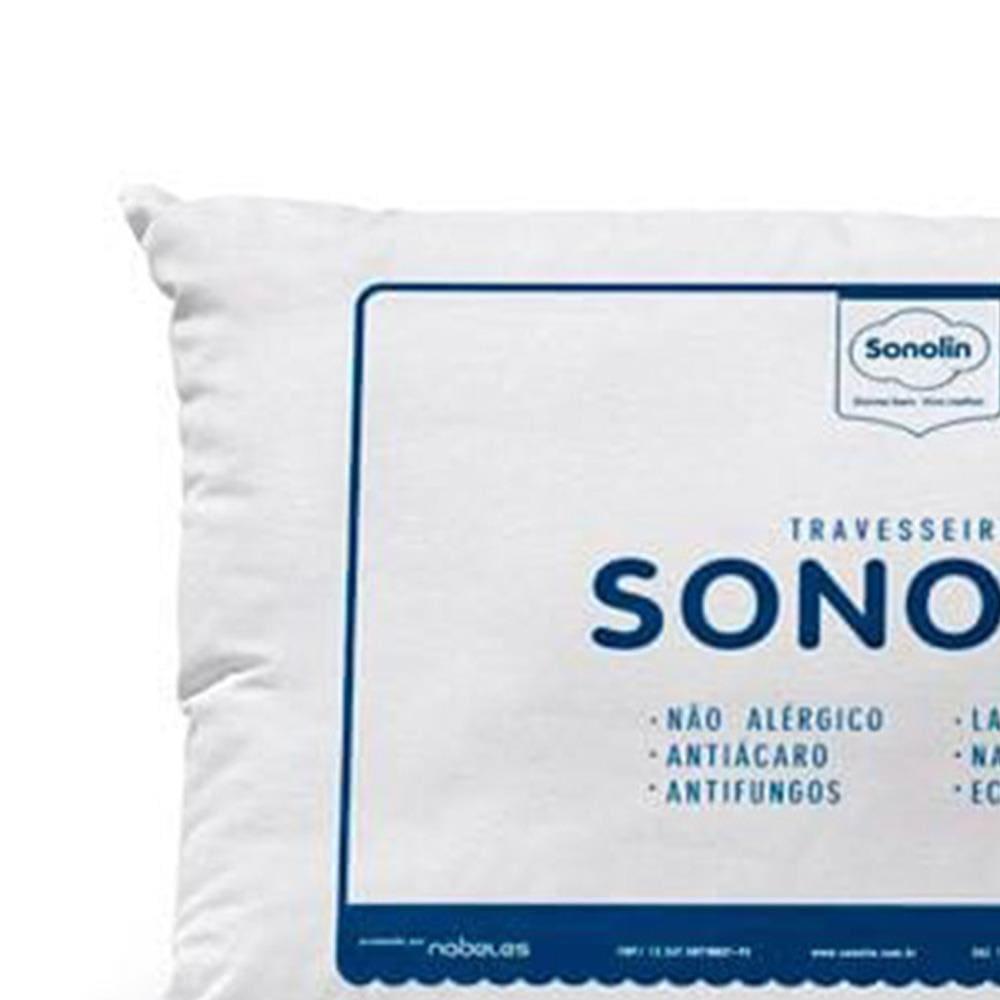 Travesseiro Sonolin Prime em Fibra Siliconada 180 Fios 50x70cm Branco – 4 Unidades - 3
