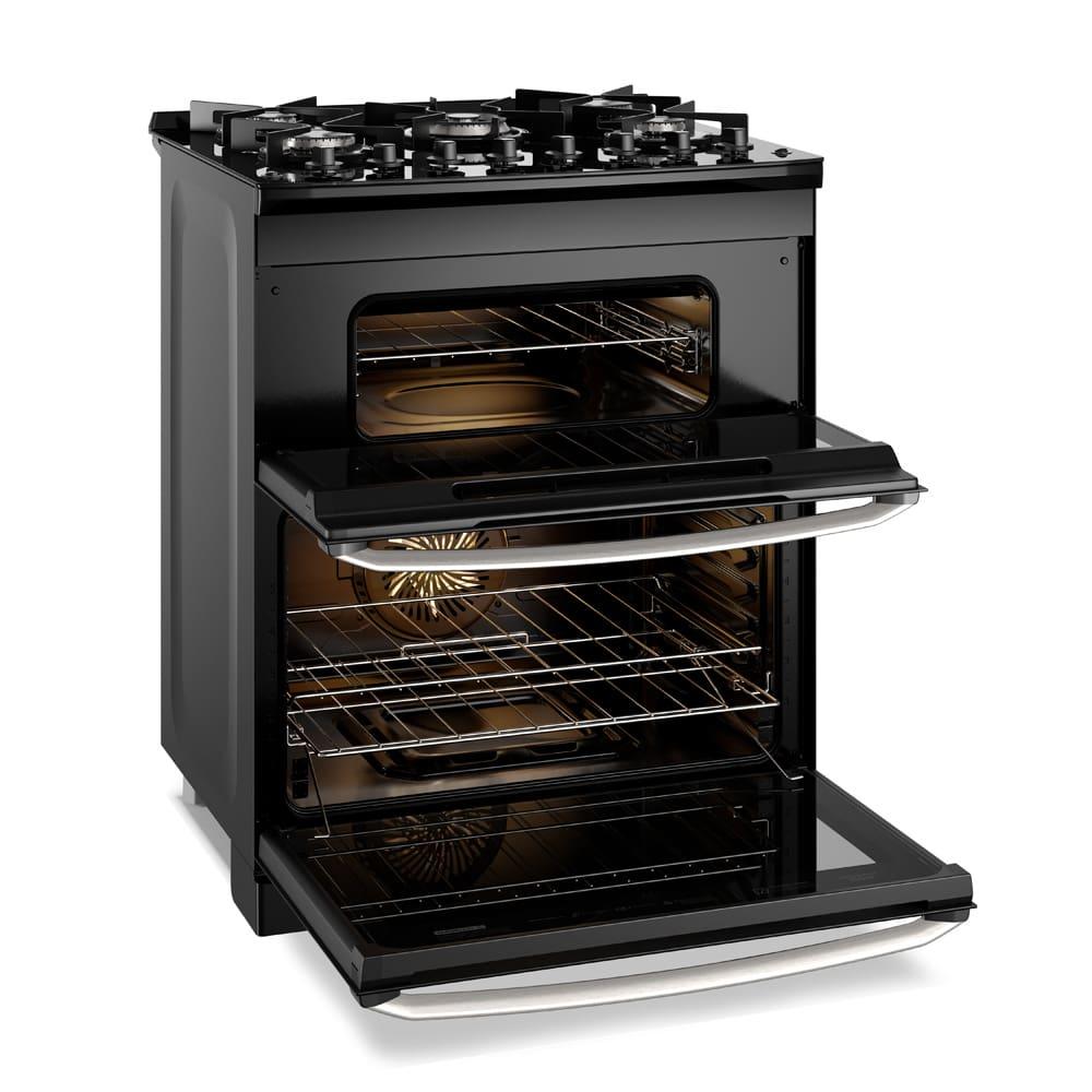 Fogão Electrolux 5 Bocas Experience FE5DP com Duplo Forno, Mesa de Vidro, PerfectCook360 e VaporBake - Preto - 4