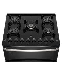 Fogão Electrolux 5 Bocas Experience FE5DP com Duplo Forno, Mesa de Vidro, PerfectCook360 e VaporBake - Preto - 3