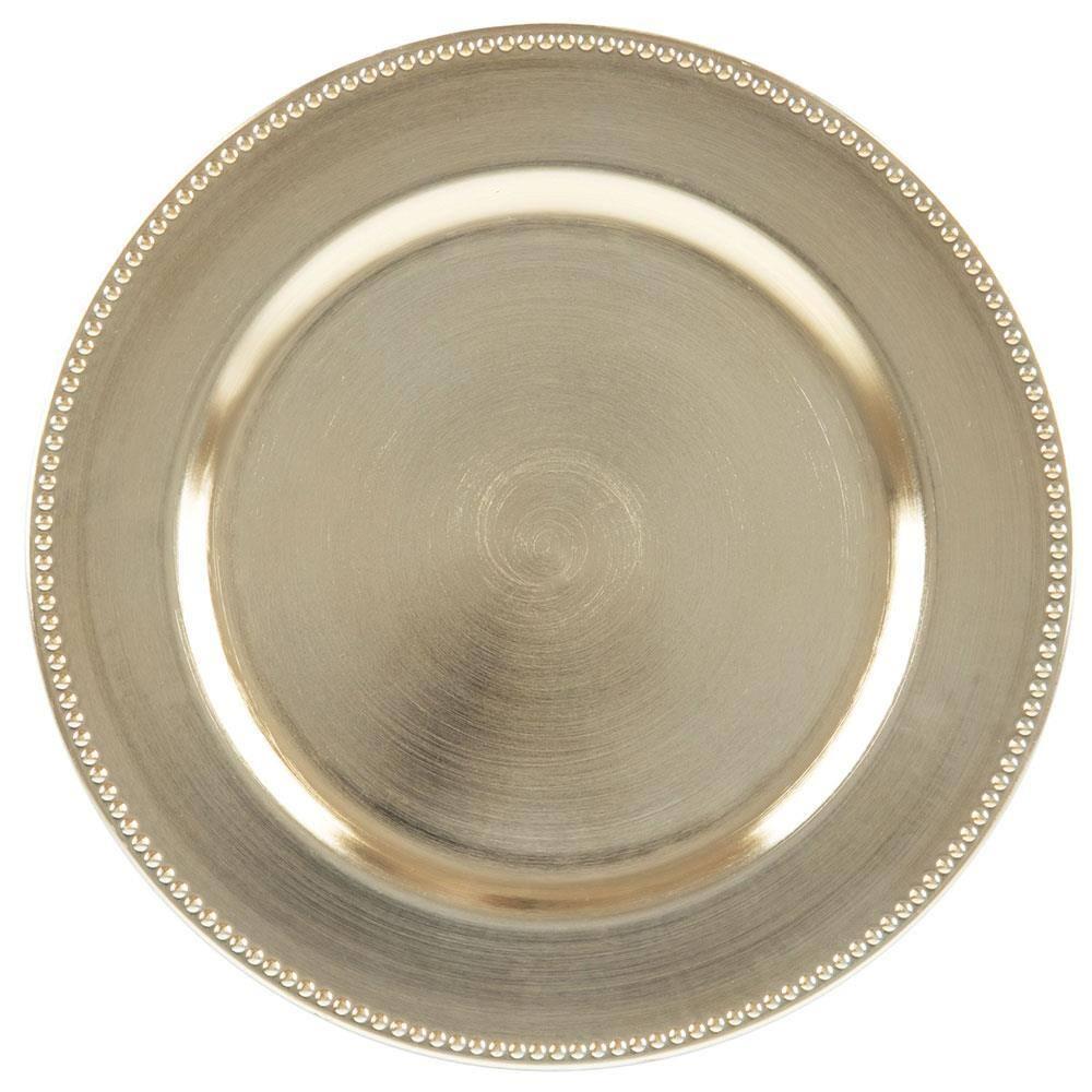 Sousplat de Plástico Wolff Mesa Dourado - 25 cm - 1