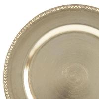 Sousplat de Plástico Wolff Mesa Dourado - 25 cm - 2