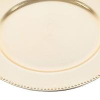 Sousplat de Plástico Wolff Mesa Dourado - 25 cm