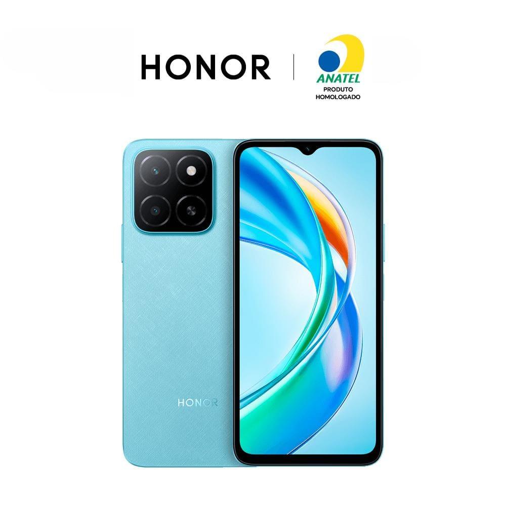 Smartphone Honor X5B 4G Plus 256GB Azul, 4+4GB RAM Turbo, Processador MediaTek Helio G36, Câmera Traseira Dupla de até 50MP e Tela de 6,56" - 5