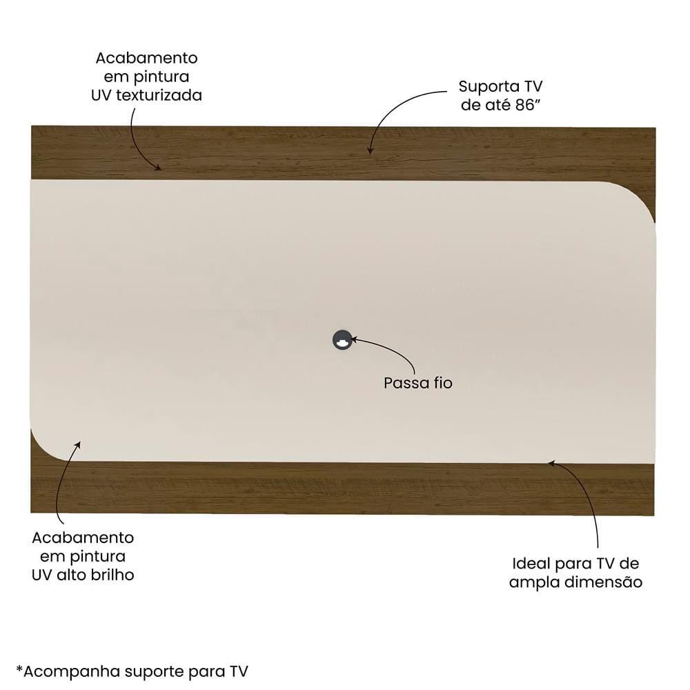 Painel Suspenso Artely Elegance com 220cm de Largura, ideal para TVs de até 86’’ - 5