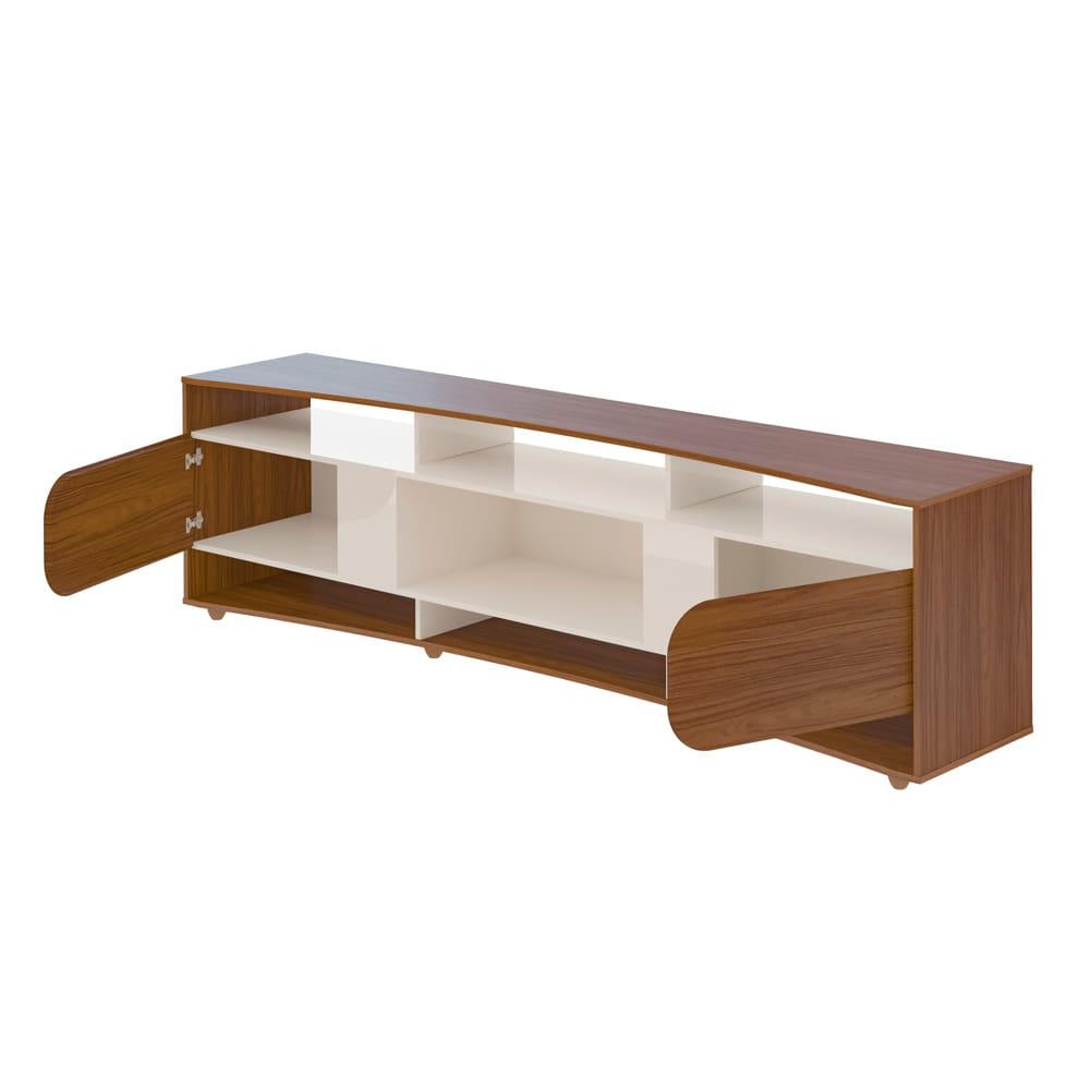 Rack Artely Elegance com 2 Portas, 7 Nichos, 220cm de Largura, ideal para TVs de até 86’’ - 6