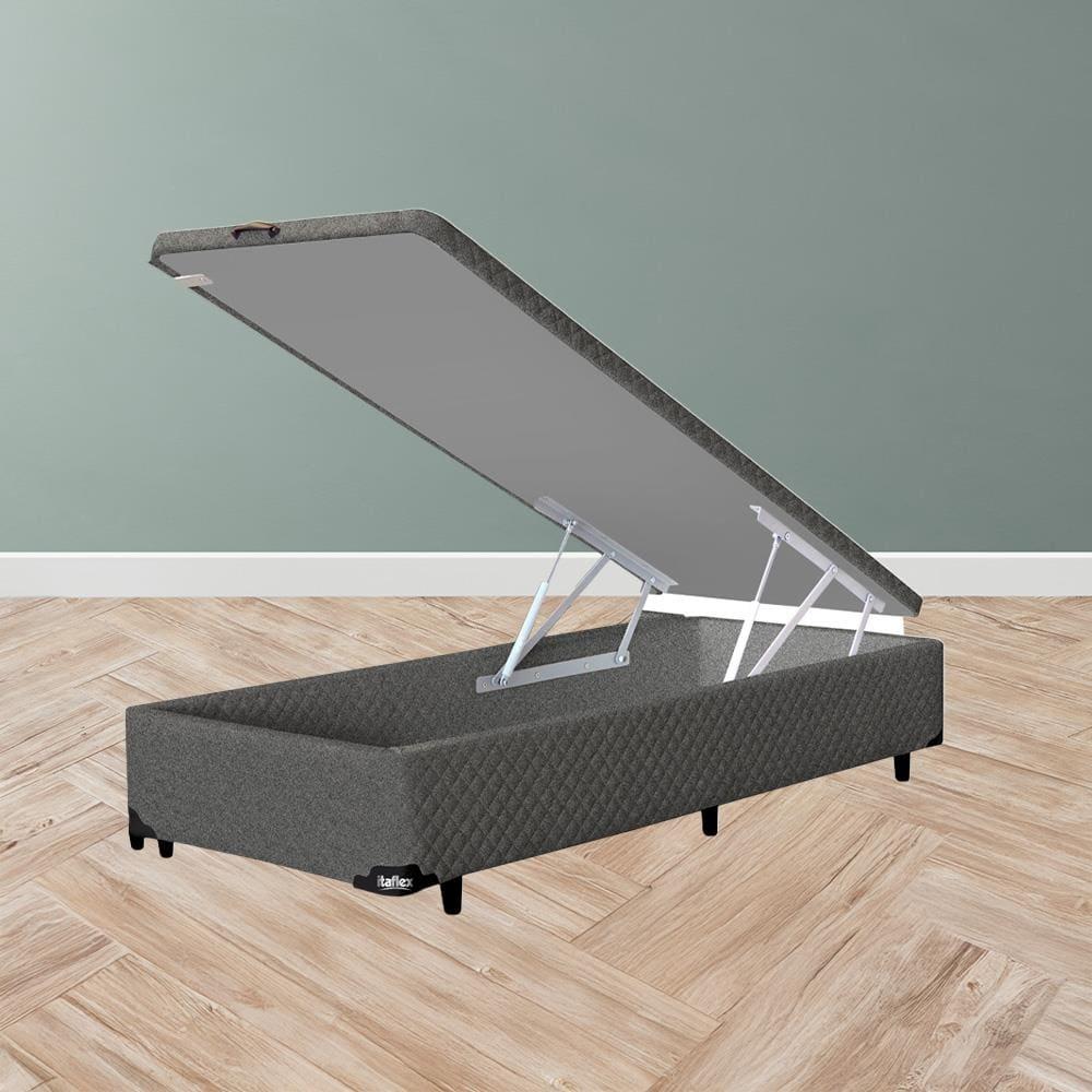 Base Box para Colchão King Size MGA Itaflex Universal com Baú e Pistão à Gás, 34x96x203cm - Grafite - 1