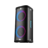 Caixa de Som Amplificada Amvox ACA1200 com Bluetooth, TWS, Power X, Luzes de LED, Chip AX1 e Rádio FM Bivolt - 1200W RMS - 1