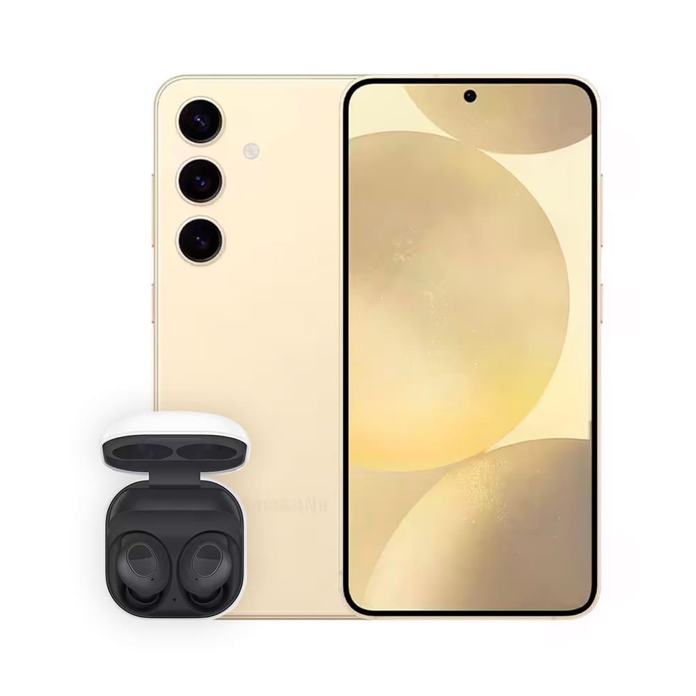 Smartphone Samsung Galaxy S24 5G Creme 256GB, Tela 6.2", 8GB RAM, Inteligência Artificial, IP68, Exynos 2400 + Fone de Ouvido Galaxy Buds FE - Grafite - 1