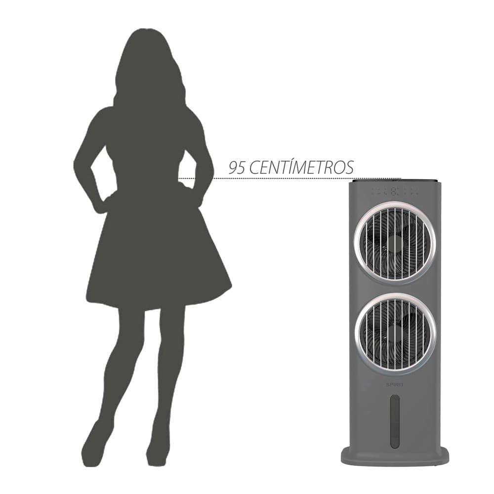 Climatizador de Ar Spirit Turbo 95cm, 90W com Controle Remoto, Display LED, Timer de até 9 horas, 10 Litros – Cinza - 6