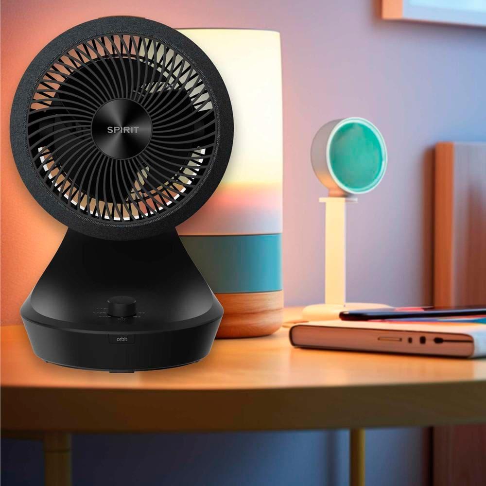 Circulador de Ar Spirit Orbit 20cm com 3 Velocidades e Múltiplas Inclinações – Preto Carvão - 5