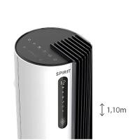 Ventilador de Torre 110cm Spirit Esterilizador com 12 velocidades, Controle Remoto e Timer de até 12 horas, Branco