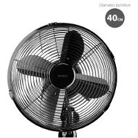 Ventilador de Mesa 40cm Spirit Retro com 3 Velocidades e Função Oscilação – Chumbo Metálico - 3