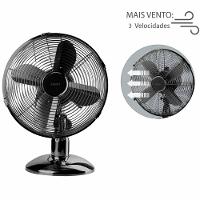 Ventilador de Mesa 40cm Spirit Retro com 3 Velocidades e Função Oscilação – Chumbo Metálico - 5