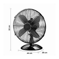 Ventilador de Mesa 40cm Spirit Retro com 3 Velocidades e Função Oscilação – Chumbo Metálico - 8