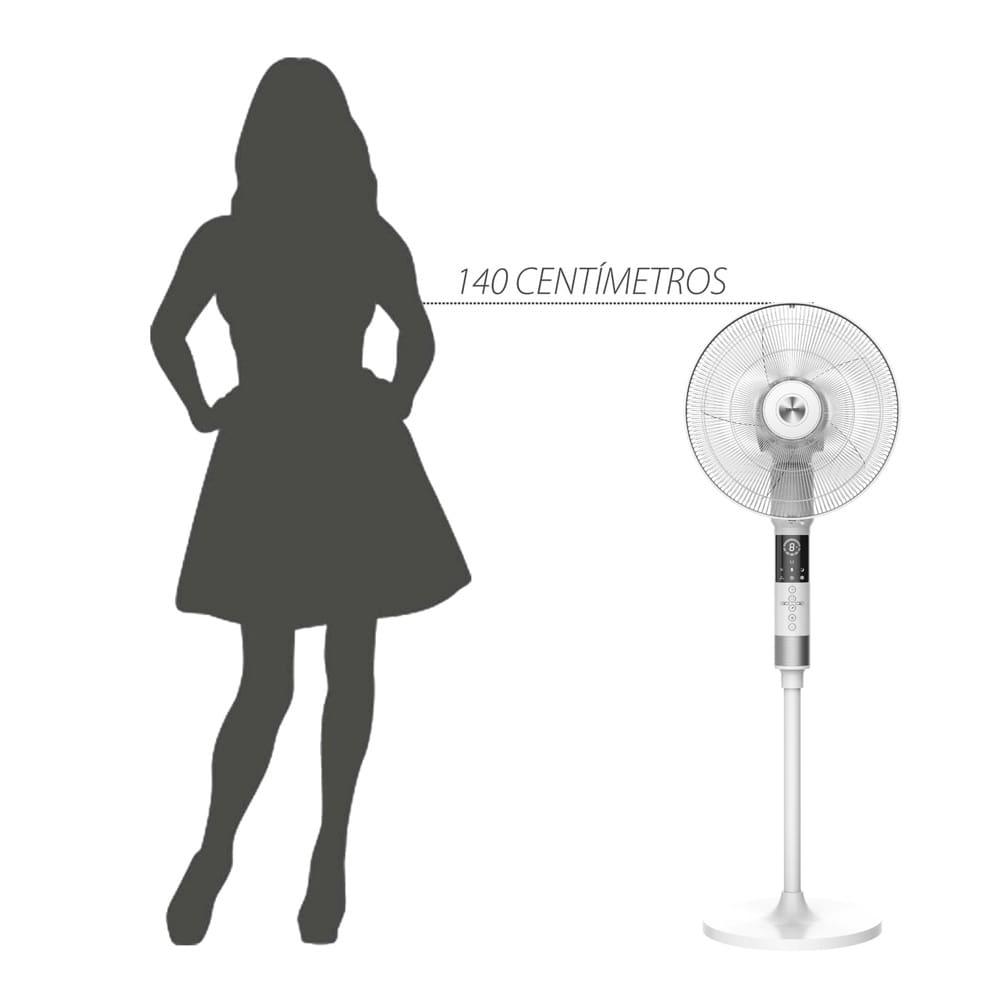 Ventilador de Coluna 40cm Spirit 360º com 3 Velocidades, Controle Remoto, Display LED e Timer de até 8 Horas – Branco - 7