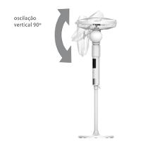 Ventilador de Coluna 40cm Spirit 360º com 3 Velocidades, Controle Remoto, Display LED e Timer de até 8 Horas – Branco - 3