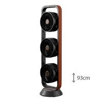 Ventilador de Torre Spirit Robot Triplo 130W com 3 Velocidades, Controle Remoto e Painel Digital com Display LED - Preto/Tabaco - 6