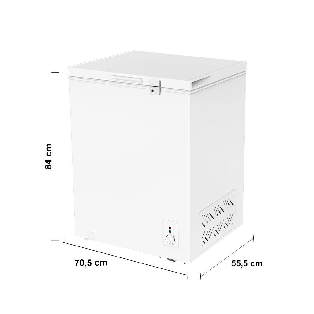 Freezer Horizontal 140 litros Philco PFH160B 2 em 1 Gás Refrigerante R600a Pés com Rodízio Degelo Manual Branco - 4
