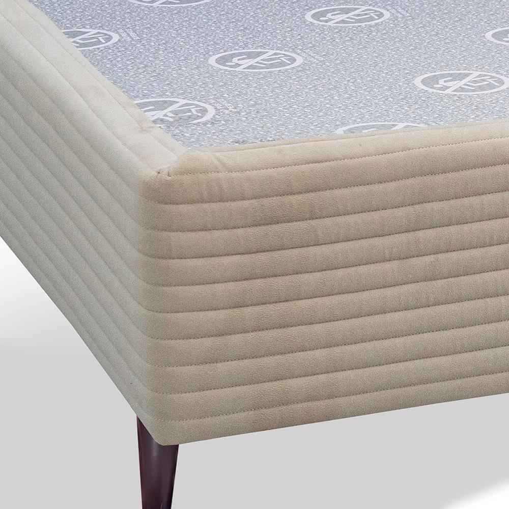 Base Box para Colchão Solteiro Cama inBox Livity 38x88x188cm - Bege - 3