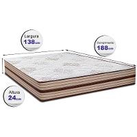 Colchão de Casal Cama InBox Livity com Molas Ensacadas e Espuma D26 24x138x188cm – Bege - 7