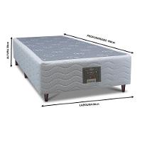 Base Box para Colchão Solteiro Cama inBox Moderne 26x88x188cm – Branco - 5