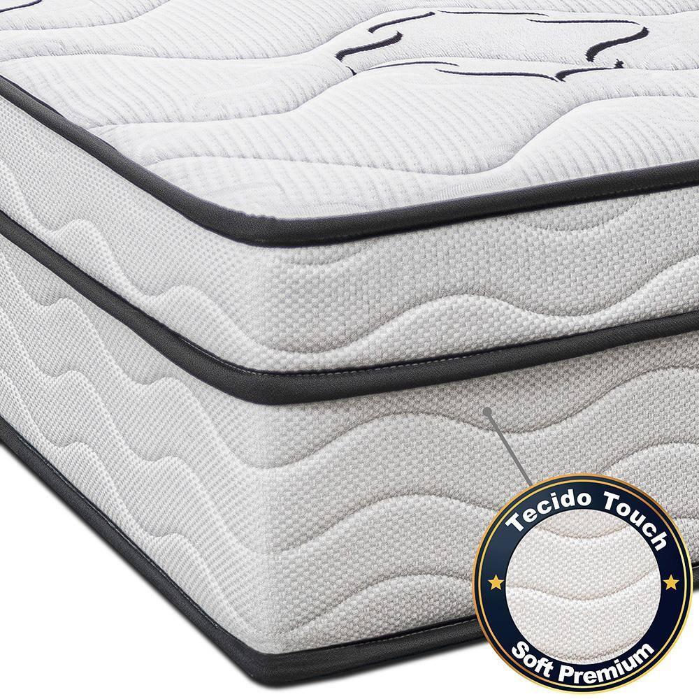 Colchão Queen Cama InBox Moderne Ortopédico com Camada Especial de Espuma D45 25x158x198cm - Branco/Grafite - 4