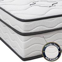 Colchão Queen Cama InBox Moderne Ortopédico com Camada Especial de Espuma D45 25x158x198cm - Branco/Grafite