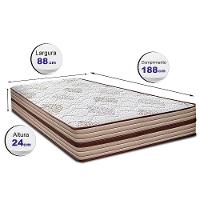 Colchão de Solteiro Cama InBox Livity com Molas Ensacadas e Espuma D26 24x88x188cm – Bege - 7