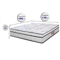 Colchão de Casal Cama InBox Moderne Ortopédico com Camada Especial de Espuma D45 25x138x188cm - Branco/Grafite - 8