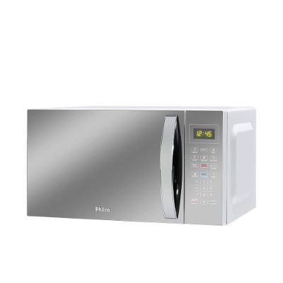 Micro-ondas Philco PMO28E Espelhado Múltiplas Funções 1100W Prata/Branco 25 litros