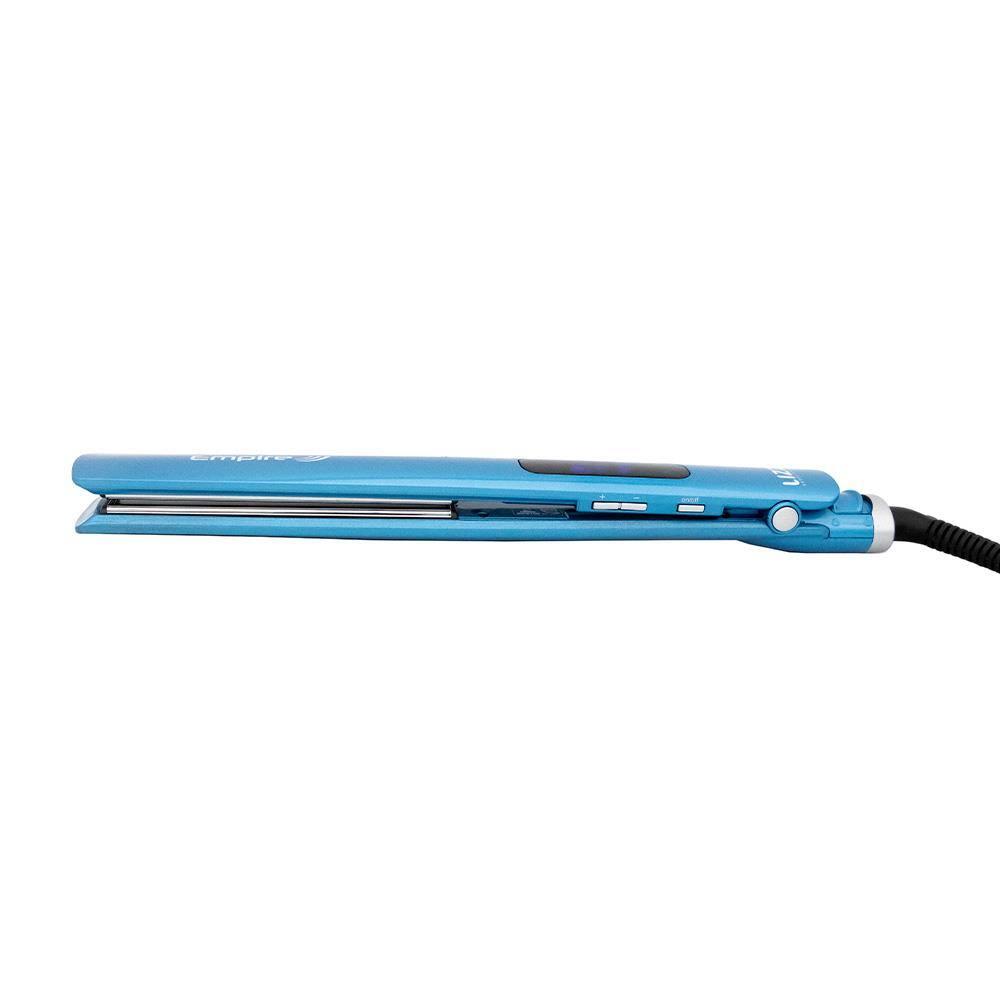 Chapinha | Prancha Alisadora Lizz Professional Empire Titanium Azul 230°C / 450°F com Emissão de Íons e Cabo Giratório – Bivolt - 3