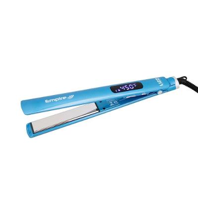 Chapinha | Prancha Alisadora Lizz Professional Empire Titanium Azul 230°C / 450°F com Emissão de Íons e Cabo Giratório – Bivolt