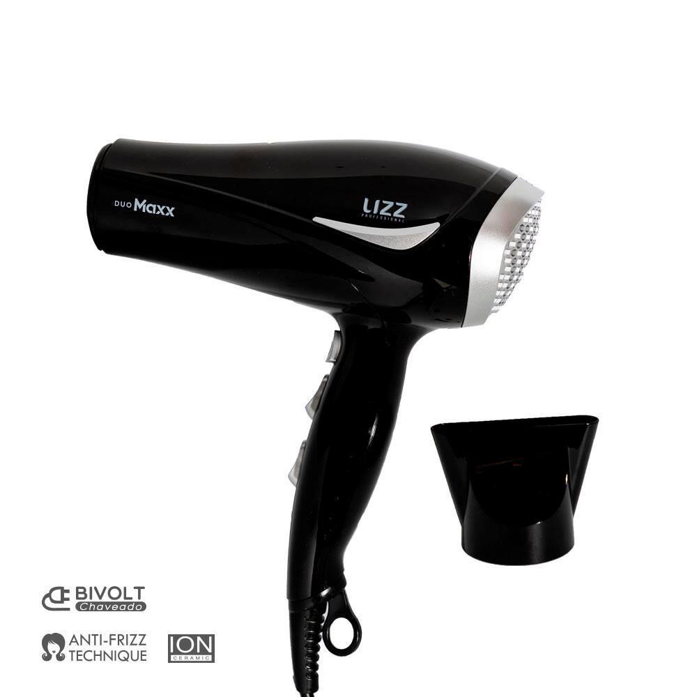 Secador de Cabelos Lizz Duo Maxx Íon Ceramic 2000W Preto – Bivolt - 3