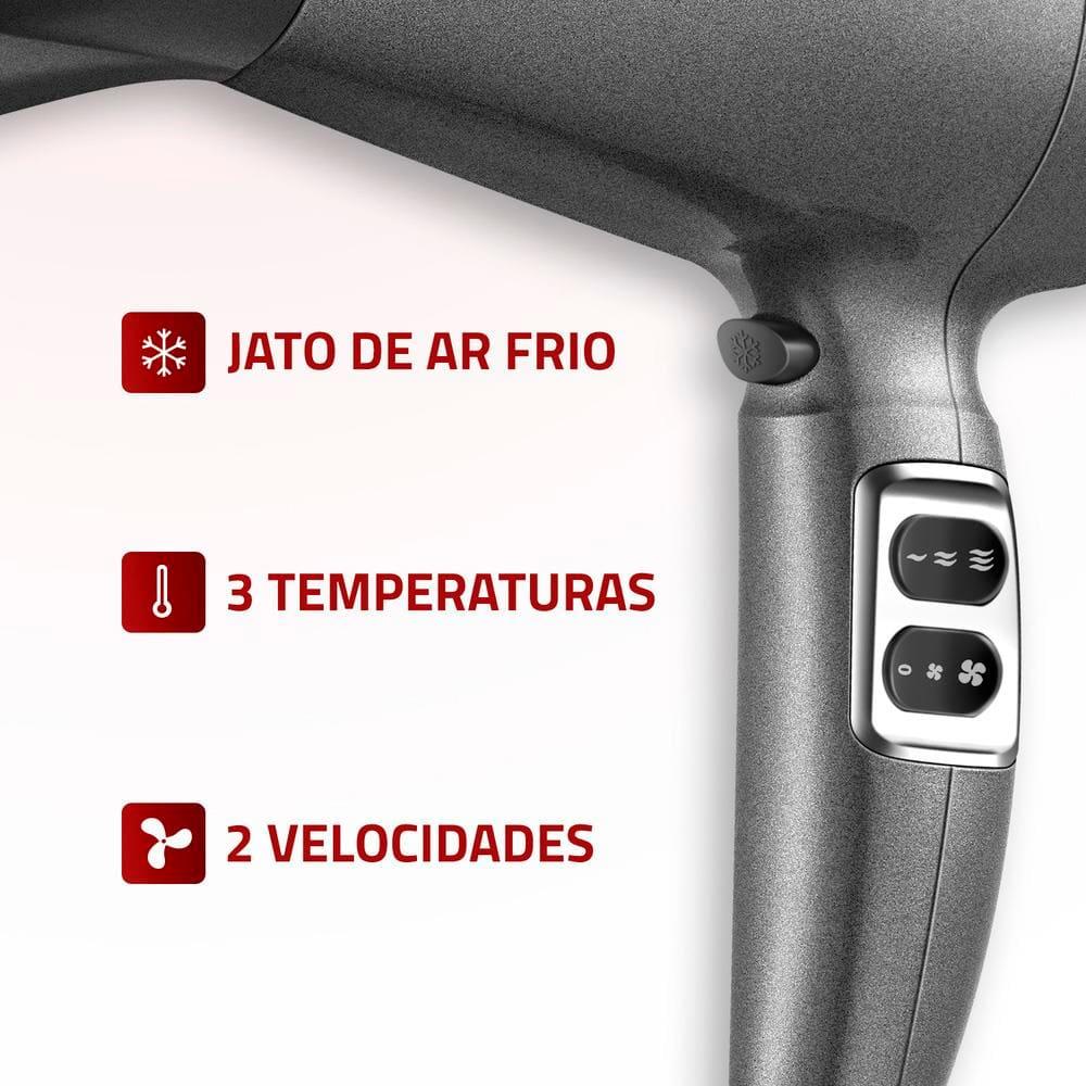 Secador de Cabelos Mondial Space Shine SC-20 2000W – Cinza - 4