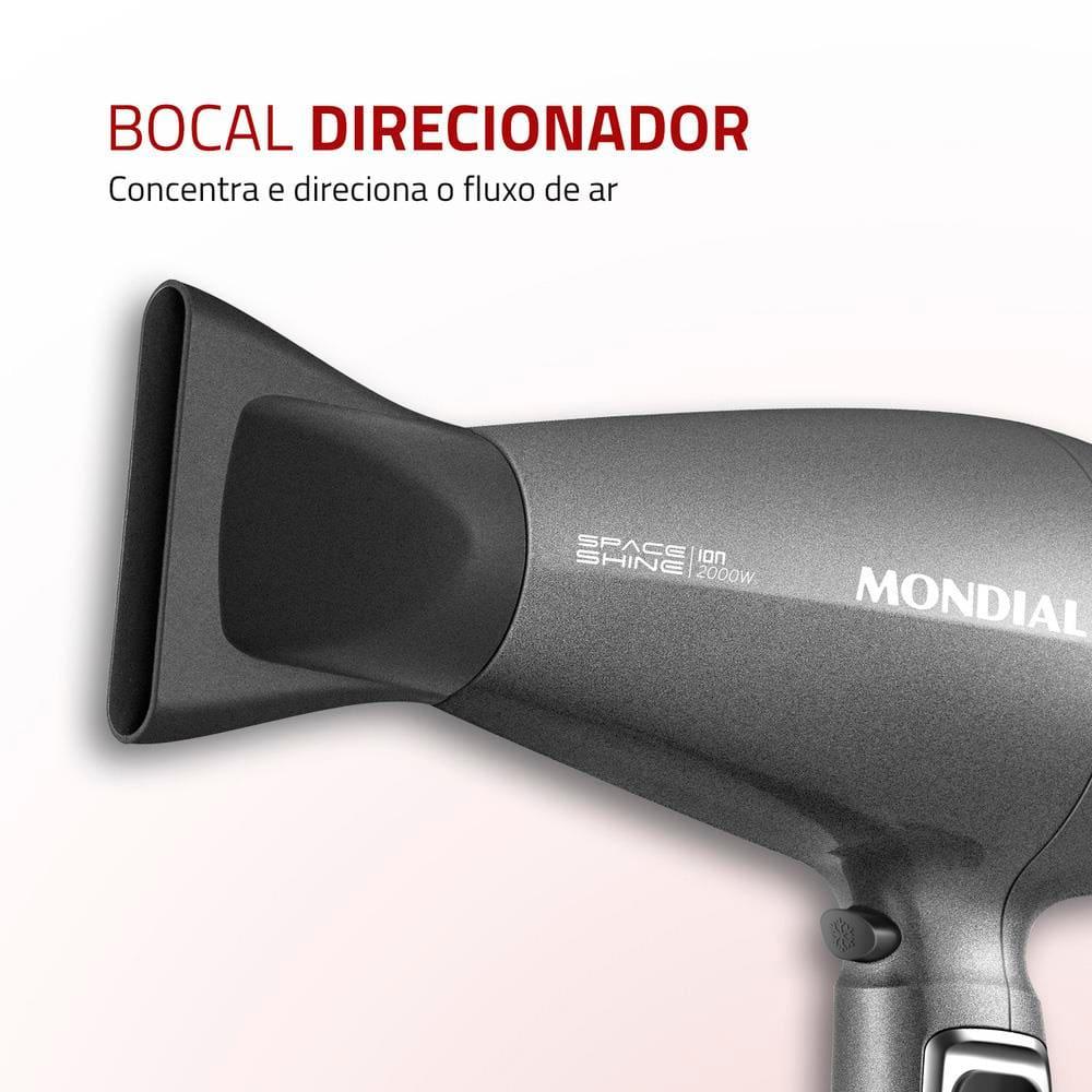 Secador de Cabelos Mondial Space Shine SC-20 2000W – Cinza - 5