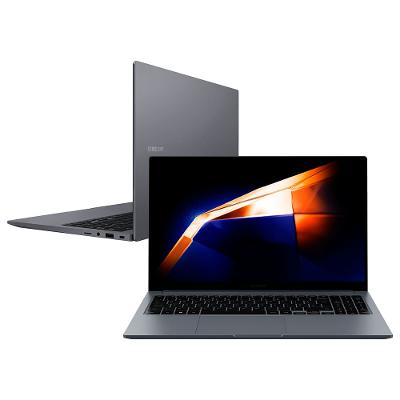 Notebook Samsung Galaxy Book4 com processador Intel Core i5-1335U, 8GB RAM, 512GB SSD, Iris Xe, Tela 15.6`` Full HD LED e Windows 11 - NP750XGJ-KG3BR