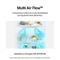 Geladeira LG Frost Free GN-B372PQW Duplex com Tecnologia Smart Inverter, Linear Cooling e Multi Air Flow Branca - 375 litros - 11