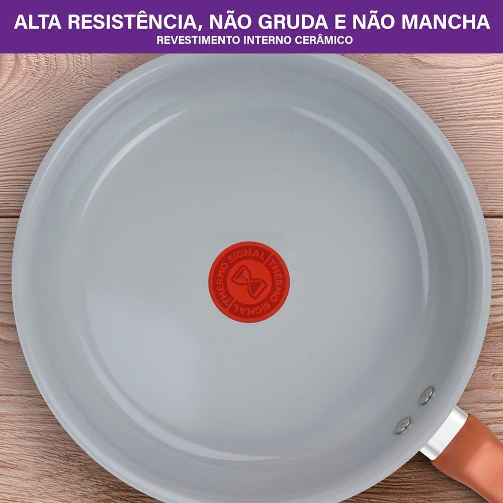 Conjunto de Panelas 5 Peças Rochedo Ceramic Rose Gold com Revestimento Cerâmico – Rose Gold - 8