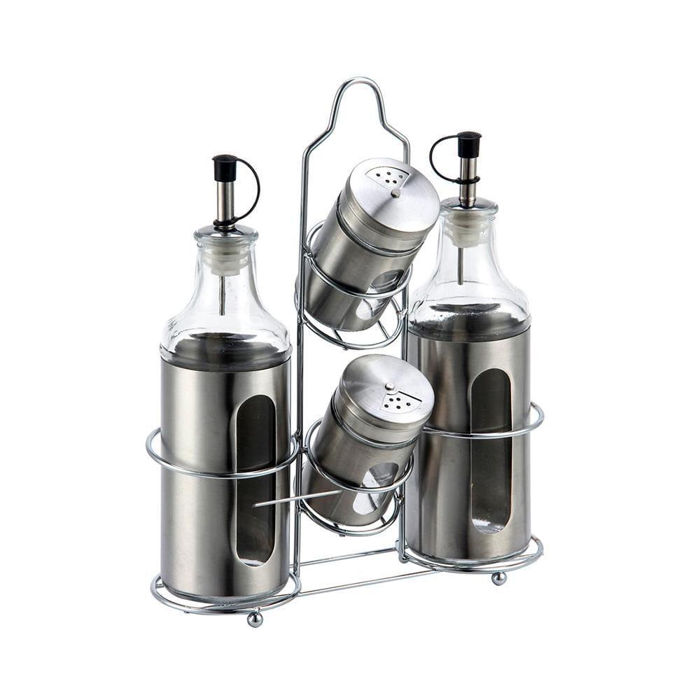 Galheteiro Dynasty com Suporte em Aço Inox - 4 Peças - 1