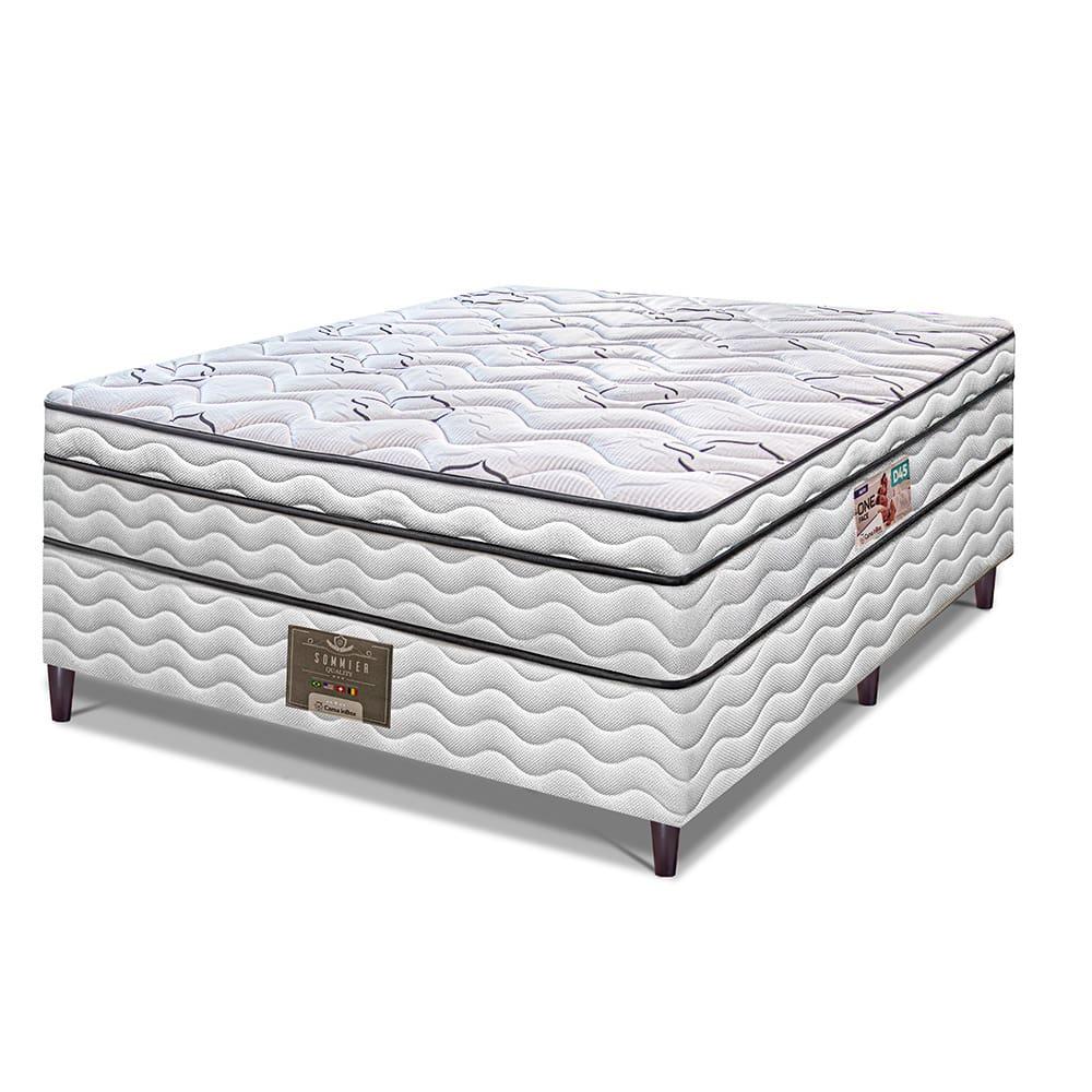 Cama Box Casal Cama inBox Moderne Ortopédico com Camada Especial de Espuma D45 63x138x188cm - Branco/Grafite - 2