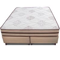 Cama Box Queen Size Bipartida Cama InBox Livity com Molas Ensacadas e Espuma D26 24x158x198cm – Bege - 3