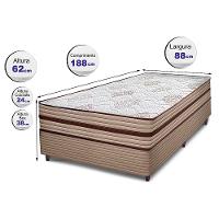 Cama Box Solteiro Cama inBox Livity com Molas Ensacadas e Espuma D26 62x88x188cm – Bege - 7