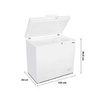 Freezer Horizontal Philco PFH400B 371L 2 em 1 Degelo Manual Rodízios Gás R600a Branco - 6