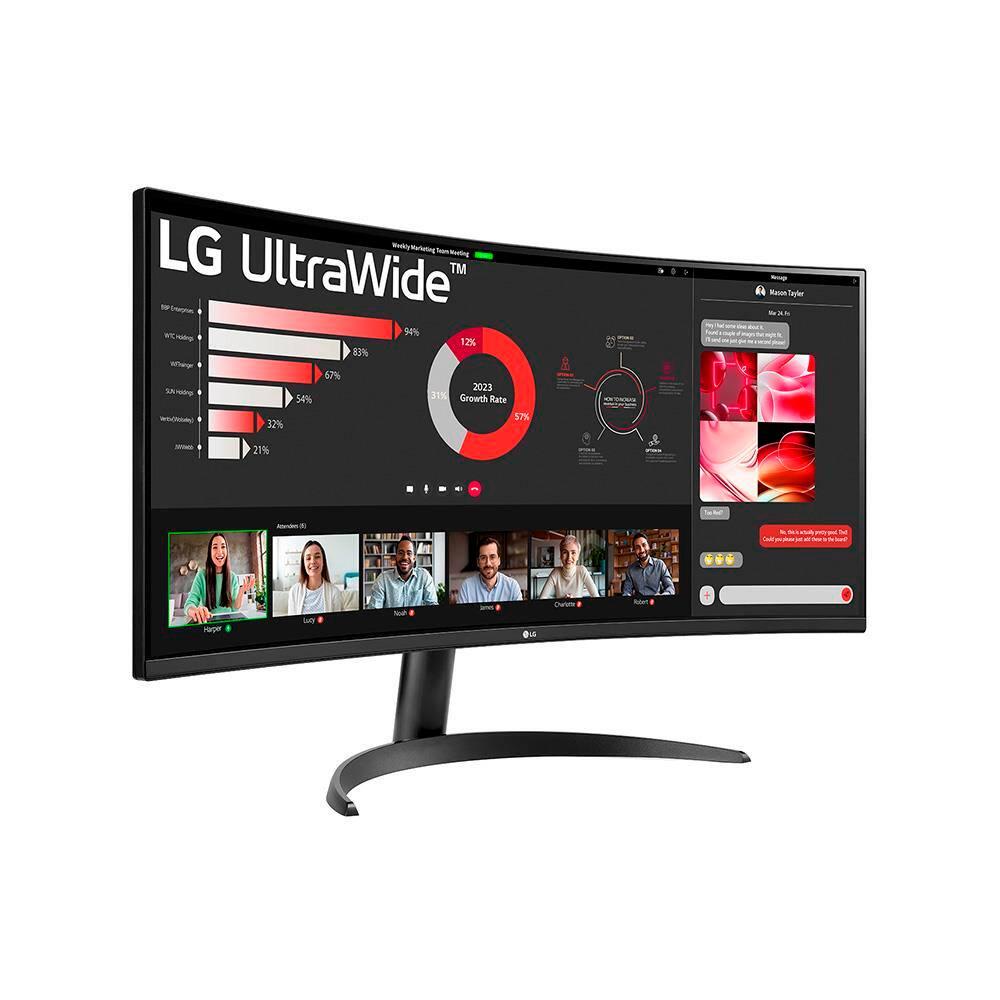 Monitor UltraWide 34” LG 34WR50QC-B com Tela VA, WQHD, 100Hz, AMD FreeSync, HDR10, PBP – Preto - 4
