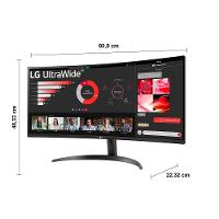 Monitor UltraWide 34” LG 34WR50QC-B com Tela VA, WQHD, 100Hz, AMD FreeSync, HDR10, PBP – Preto - 9