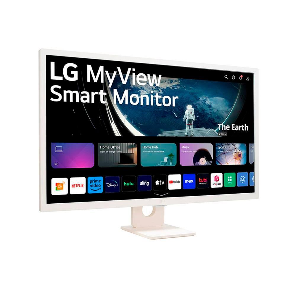 Monitor LG 32” MyView Smart 32SR50F-W com Tela IPS, Full HD, WebOs, Screen Share, HDR10, ThinQ, Air Play 2, Bluetooth, USB e HDMI - Branco - 4